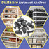 Terixe 8 5 Post Inserts Connectors - PP Plastic, Injection Molded, Sturdy Support - Black, Post Corner Connectors