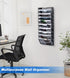 Wall File Holder, 10 Pockets Hanging Wall Organizer, Document and Mail Storage for Office, Black
