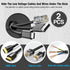 JTemgle 2" Grommet, 2 Black Desk Plastic Cable Hole Cover Computer Table Cord Wire Organizer Caps Desktop Cord