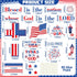 Pajean 67 Pcs God Bless American Bulletin Board Set, Patriotic Christian Classroom Decoration with American Flag Cross