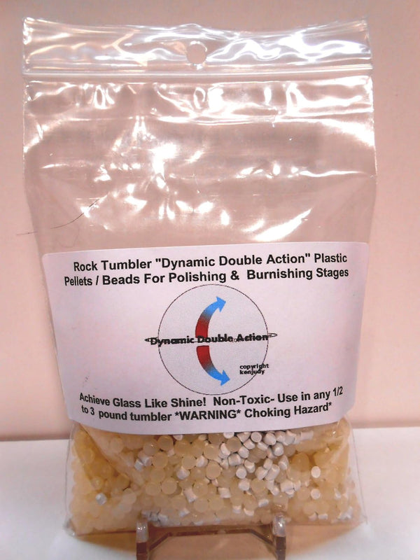 Rock Tumbler Dynamic Double Action Plastic Pellets/Beads for Final Polishing & Burnishing Stages