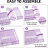 Marbrasse Expandable Desk Drawer Organizer, Mesh Tray with 10 Adjustable Compartments for Office Supplies, Makeup &
