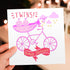 Adorable Twins Baby Shower Announcement Greeting Card