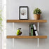 Wideskall 5" 6" inch Pack 4 Metal x Wall Corner Angle Shelving Shelf Brackets, White