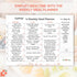 Baby First Food Tracker & Weekly Meal Planner: Magnetic Baby Food Checklist for Solid Food Introduction