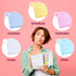 Spiral Notebook, 5x7 Inch Wirebound College Ruled Notebooks, 100 Sheets, Bright Pastel Colored Lined Paper (3)