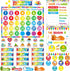 Tenare Calendar Bulletin Board Set, Seasons Weather Chart Display with Stickers for School Classroom Bedroom Decoration
