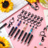 Kosiz 24 Pcs Beadable Pens Kit - Beadable Keychain Bars for DIY Bead Pens, School Thank You Gifts