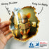 5.1inch 2 Pack. 3D (#1) GRITKULTURE Removable Mouse Sitting on Toilet in Mouse Hole Decal Sticker Mouse Hole in The