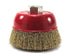 4 inches x 5/8 inch Thread Cup Wire Wheel Brush, Fine Crimped Wire Cup Wheel
