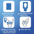 Rockland Guard Toilet Seat Cover - Flushable & Disposable for Bathroom - Travel Essentials for Kids & Adults, 50-Count