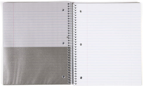 Mintra Office Durable Spiral Notebooks – 3 Subject, Lavender, Sage Green, Salmon, Wide Ruled, 3 Pack