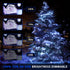 2 Pack 100 33ft JMEXSUSS Solar Christmas Lights Outdoor Waterproof, LED White and Multicolor Color Changing Solar Fairy