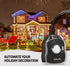 Outdoor Timer Outlet, 24 Hour Mechanical Timer for Pool Pump, Outdoor Light Timer Waterproof with 2 Grounded Outlets