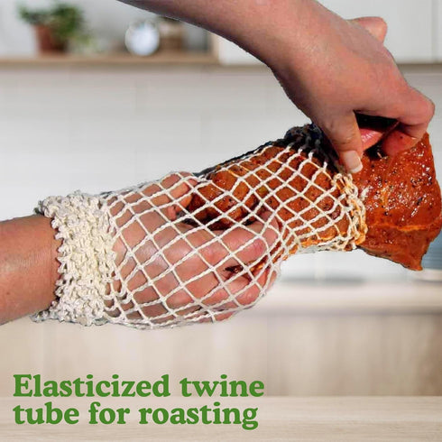 Regency Wraps Roast Sock - Elasticized Twine Tube for Forming Meat, Pack of 2, Perfect for Holidays