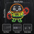Dimmable Snack(12.6 14.96In) Boxing Hamburger Neon Sign Food Burger Neon Light Hamburg Boxing Led Light Sign for Wall