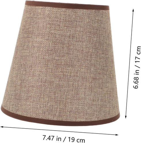 Retro Linen Fabric Desk Lamp Shade - Perfect for Living Room