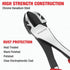 WORKPRO 8 Inch High Leverage Diagonal Pliers: Heavy Duty Wire Cutters in CRV Steel for Cutting Wires
