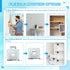 8 Pack PATIKIL Metal Corner Braces, L-Shape Bracket Right Angle Board Holder Shelf Support with Plastic Cover