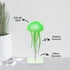 InnoVibe Jellyfish Desk Lamp RGB LED Light for Bedroom, Office & Nightstand, Color-Changing Table Lamp with Rotating