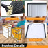 2PCS 8.5 11 Inch 4 8 A4 (4 x Menu Covers, Page View Transparent Restaurant Menu Covers, Fits Size Paper, Menu Holder