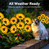 3 Pack 18 Solar Lights Outdoor Garden Decor, with Upgraded Bright Solar Sunflower Lights, Waterproof Solar Flower