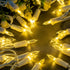 YULETIME 100 Count Clear Warm White Christmas Lights, 33 Feet UL Certified LED Mini String Lights