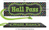 Teacher Created Resources Chalkboard Brights Magnetic Hall Pass - 6.75" x 2.25"