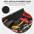 Premium-Textured Oval Mouse Pad, 8.7" x 7.1" Thick 3mm Anti-Slip Waterproof Rubber Mat, Cute Design for Office