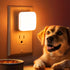 0.3W 2 Pack Amber Night Lights Plug into Wall, Nightlights With Light Sensor Dusk to Dawn, Square Plug in Night Light