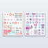 Lamare Workout, Fitness & Food Planner Stickers for Adults – Motivational, Aesthetic, Encouraging Journaling Stickers