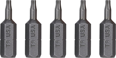 Mayhew Tools 19358-4 Tamperproof Torx Power Bit, 4-Pack, T25H x 2"