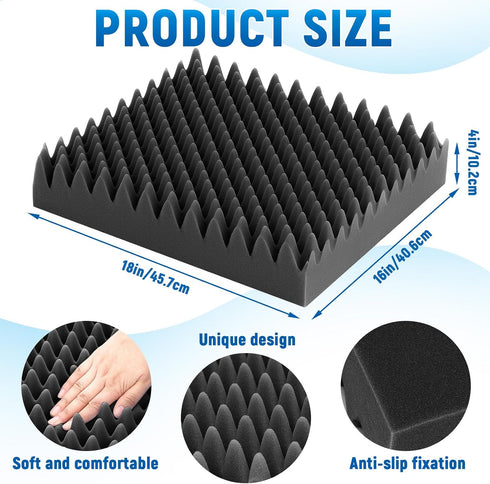 Geiserailie 1 Pcs Egg Foam Pad Eggs Chair Cushion to Relieve Back Foam Seat Cushion Chair Accessories Pad for Office