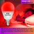E12 Bulbs 25w-40w 625nm Bulbs 3W 300LM, G45 E12 Non-Dimmable, 2 Pack Candelabra Red Light for Sleep Equivalent, Red