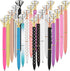 PASISIBICK 20 Pieces Diamond Pens - Cute Ballpoint Crystal Diamond Pens for Women Wedding Decor with 20 Refills (20
