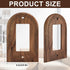 4 (13 8.2cm,Arch DoubleFill Pcs Walnut Wood Light Switch Cover Brown Outlet Covers Wall Plate Decorative Boho Plug