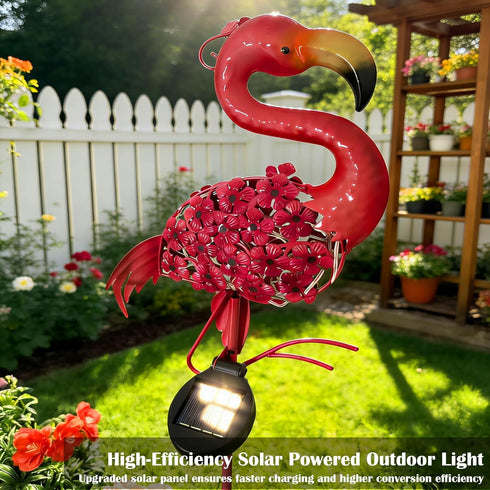SunKite Flamingo Solar Garden Light Yard Decor Gifts for Women Outdoor Decorative Stake Light Waterproof
