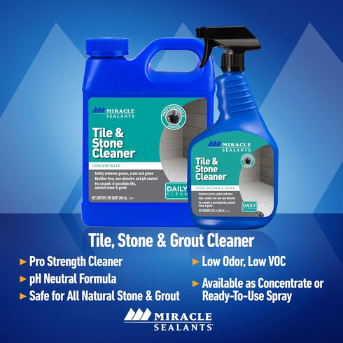 32 oz Miracle Sealants Tile & Stone Cleaner Concentrate for Natural Stone, Tile & Grout