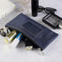 Lockable Bank Deposit Bag with Upgraded Zipper, Multi-Purpose Storage Zipper Pouch in Dark Blue