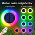 2 Pack 9 intelamp Solar Pathway Lights Outdoor, Color Changing with Remote Control, Dusk to Dawn Solar Powered