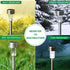 SOLPEX 12 Pack Solar Outdoor Pathway Lights, Stainless Steel Waterproof LED Landscape Lighting for Lawn and Driveway
