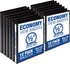 Samsill Economy 0.5 Inch 3 Ring Binder, Customizable Clear View, Black, 12 Pack, Made in USA