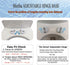 MinSha 17 14 inches, D-shaped/U-shaped toilet seat, x soft close silent cover, heavy-duty PP material, quick release