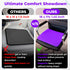 Tailbone EcoNour Gel Seat Cushion for Long Sitting (Large & Thick) - Pressure Relief Honeycomb Support for Back