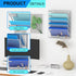 Wall File Organizer Holder, Mesh Hanging Paper Document Holder, Vertical 6 Pocket Tier
