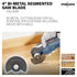 BOSCH OSL400F 1-Piece 4 In. Starlock Oscillating Multi Tool All Purpose Bi-Metal Segmented Saw Blade for Applications in Wood, Wood with Nails, Drywall, PVC, Metal (Nails and Staples)