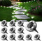 Peasur Mini Solar Ground Lights, 12 Pack Flat Solar Disc Lights Outdoor