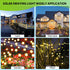 Solar Garden Lights - 2 Pack 16 LED Waterproof Outdoor Lights, Firefly Garden Decoration for Yard, Warm White