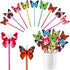 Zhanmai 24 Pieces Butterfly Style Novelty Pens, 0.5 mm 0.7 mm Cute Ballpoint Writing Pens for Classroom