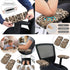 Cugasmaru 4-Pc Set Brown Leopard Office Chair Covers with Office Chair Arm Pads St. Patrick's Day Accent Chair Stretchy
